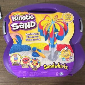 Kinetic Sand Sandwhirlz Playset - Purple, Blue, Red, Yellow